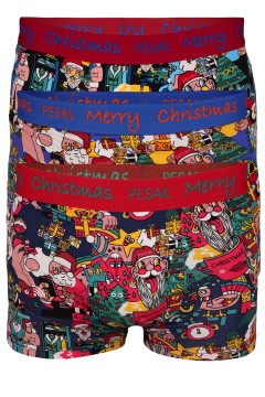Dario Pesail pánske vianočné boxerky veselé MPR85656 3bal. 