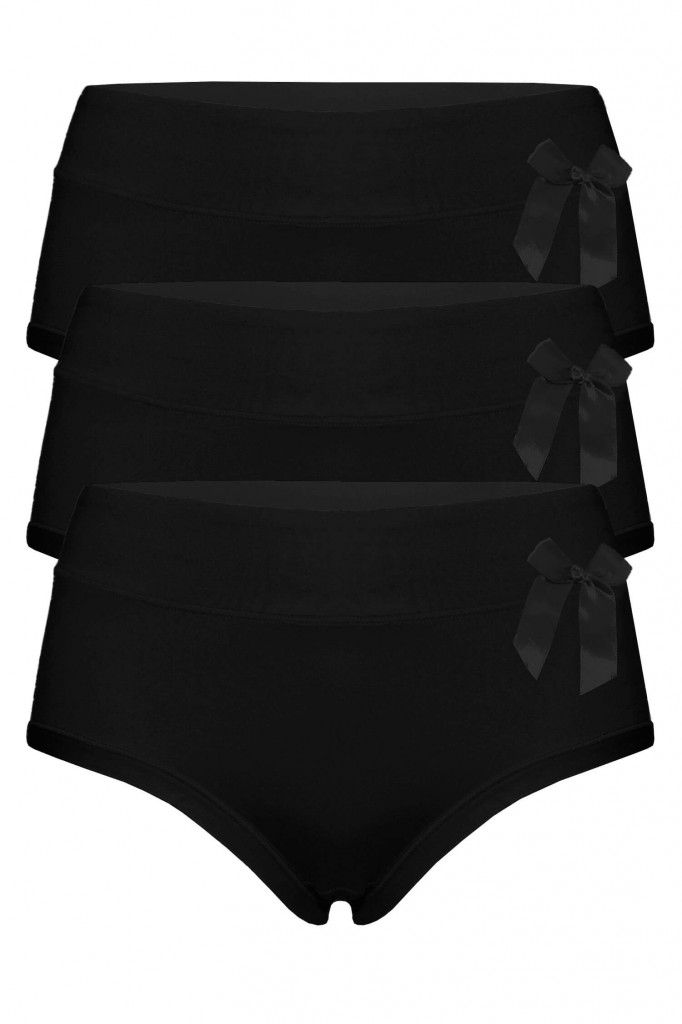 Anet black jednofarebné nohavičky vyššie 9033 - 3 bal