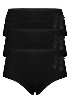 Anet black jednofarebné nohavičky vyššie 9033 - 3 bal