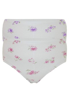 Mária kytička bavlnené nohavičky do pásu - 2bal