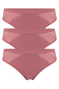Adora bavlnené brazilky s čipkou 6242 - 3bal.