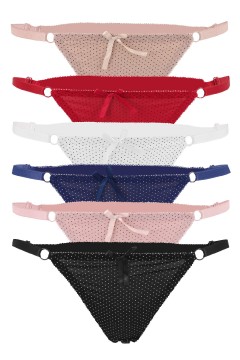 Jona výrazne vykrojené brazilky bodkami 008