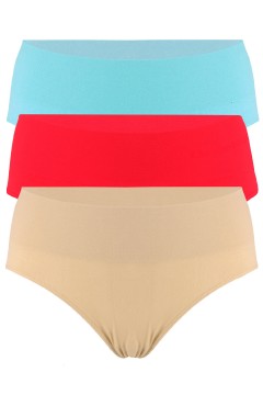 Rovena vyššie dámske nohavičky - 3bal.