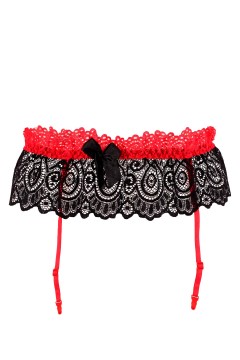 Floriana night sexy podväzkový pás kovová ozdoba 9943