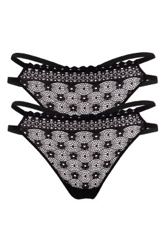 Taťána čipkové tangá - 2 bal.