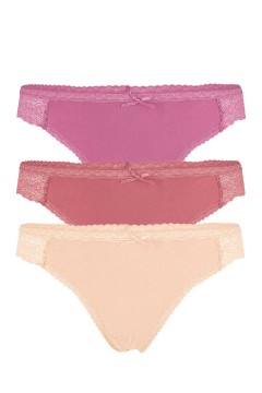 Sofia bezšvové čipkované tangá 9540 - trojbalenie
