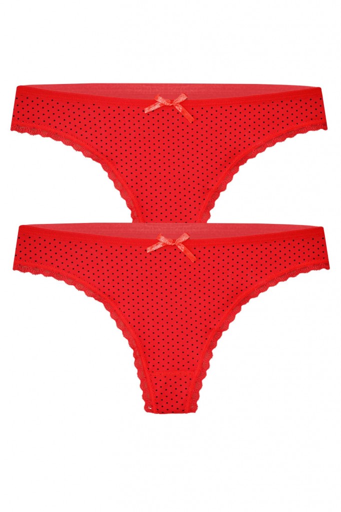 Malka dámske tangá s bodkami 806 - 2bal.