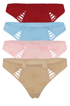 Narky pružné tangá s aplikáciou C-057