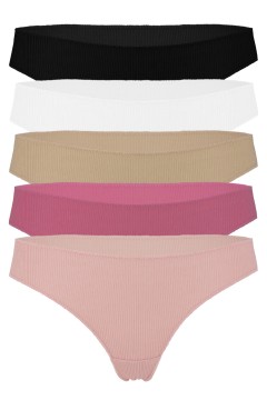 Žema bavlnené tangá - trojbal 3396