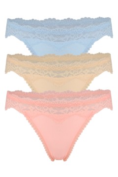 Malachit dámske tangá čipkové 8917 - 3 ks