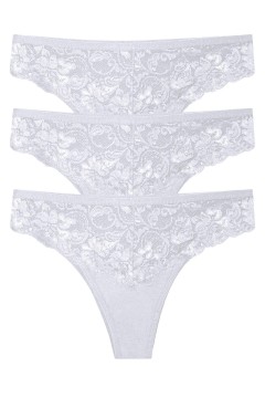 Gréta krajkové tangá brazilky 9087 - 3 ks