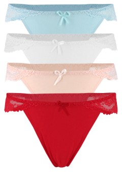 Bubble vyššie tangá bavlna C359 - trojbalenie