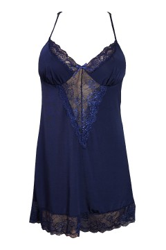 Claudina pružná košieľka čipka s tangami X353