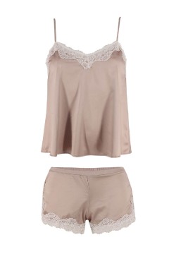 Luxembourg saténové pyžamko s kraťasmi B800