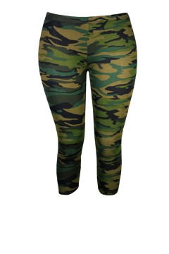 Army 3/4 zamaskované legíny pružné 7073-24