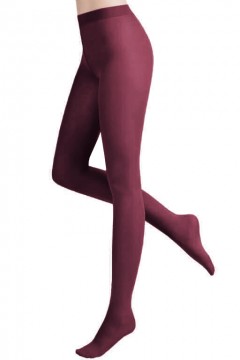 Tights Burgundy Bamboo polopriehľadné pančuchy