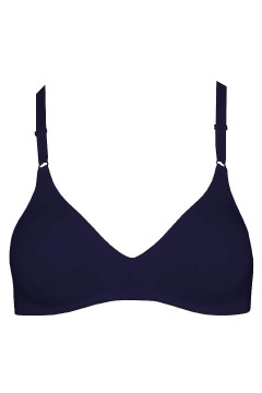 Gra bavlnená podprsenka bez kostíc a bez výstuže