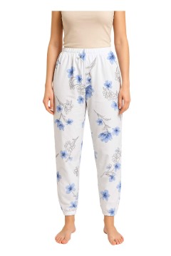 Bavlnené pyžamové nohavice Kvetuše 727