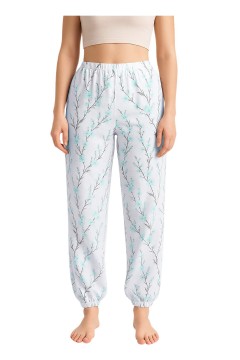 Bavlnené pyžamové nohavice Kvetuše 723