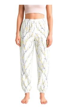 Bavlnené pyžamové nohavice Kvetuše 723