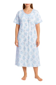 Bavlnená nočná košeľa dlhá Agátka 6527