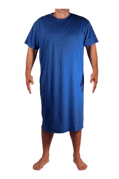 Pánska nočná košiľa bavlna s krátkym rukávom Servác