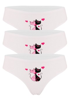 Bavlnené dámske nohavičky Cat  6616- 3ks