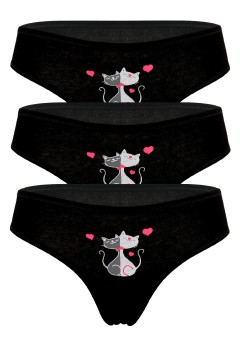 Bavlnené dámske nohavičky Cat  6616- 3ks