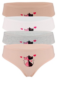 Bavlnené dámske nohavičky Cat  6616- 3ks