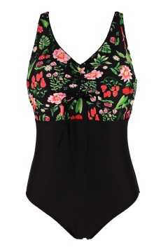 Dámske jednodielne plavky s kosticami Pavla D029