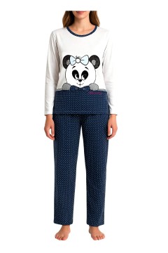 Dámske bavlnené pyžamo Panda 2307