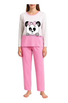 Dámske bavlnené pyžamo Panda 2307