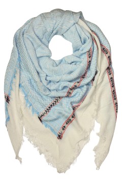 Bavlnená maxi šatka so vzorom a strapcami Eli