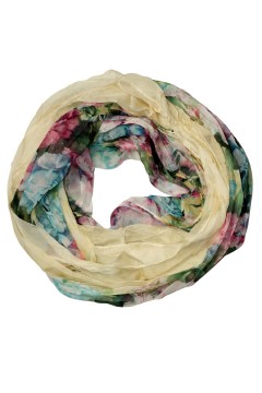 Kvetinová kruhová šatka - Rozkvitnutý kruh