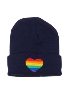 Dúhová čiapka zimná