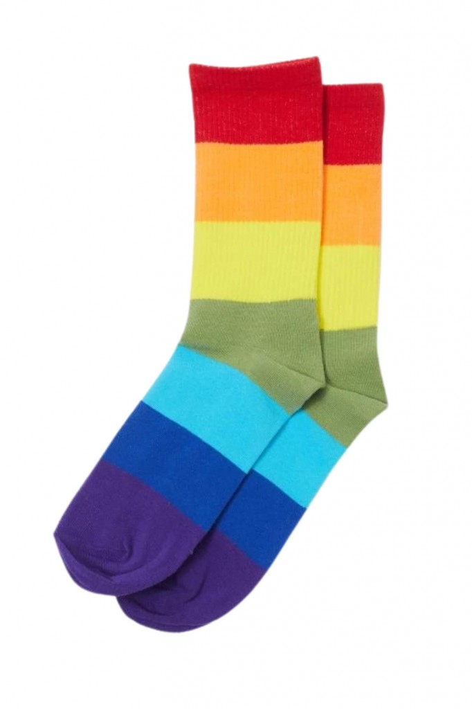 Dúhové ponožky unisex