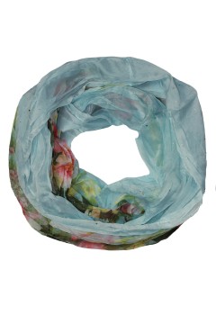 Kvetinový šál do kruhu - Dotyk jari s trblietkami