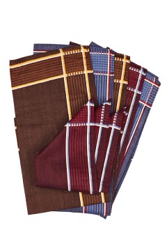 Pánska vreckovka tmavá 6 ks - Bavlna