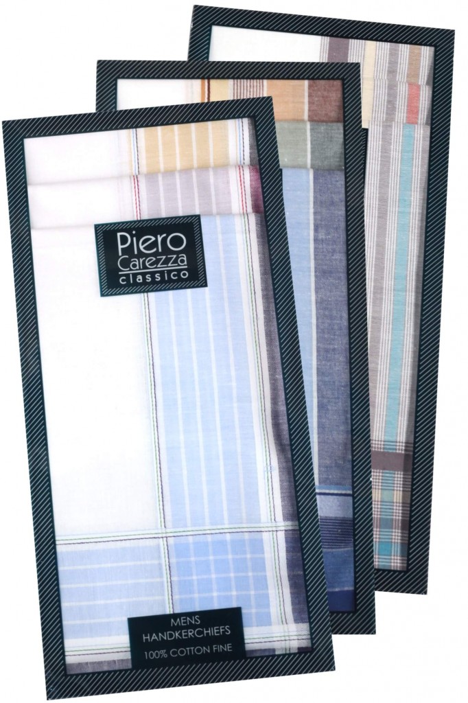 Mileta pánske látkové vreckovky 6 ks - darčeková krabička