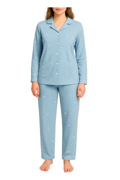 Dámske rozpínacie pyžamo s gombíkmi Pepina 2312