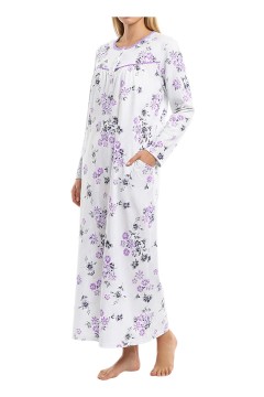 Bavlnená nočná košeľa dlhá Ami 6554