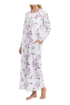 Bavlnená nočná košeľa dlhá Ami 6554