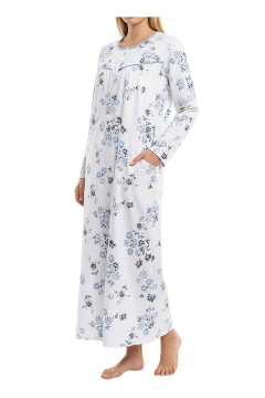 Bavlnená nočná košeľa dlhá Ami 6554