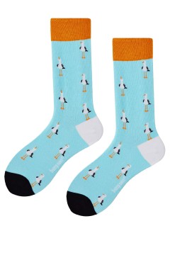Čajka veselé ponožky unisex vysoké 047