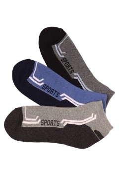 Pánske froté členkové ponožky bavlna UM1507 - 3 páry