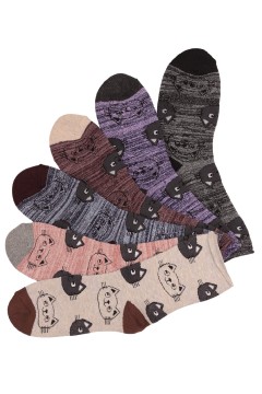 Dámske thermo ponožky bez tlaku - zdravotný lem SW078 - 2 páry