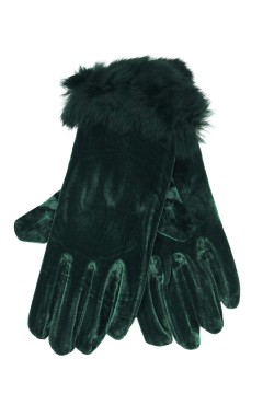 Dámske rukavice elegantné s kožušinkou - elastické - Elisa