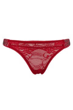 Secret Loves čipkované tangá s kamienkami