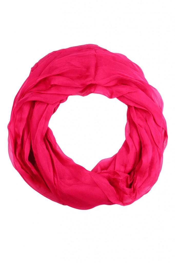 Ľahký jednofarebný dutý šál - Dotyk ľahkosti