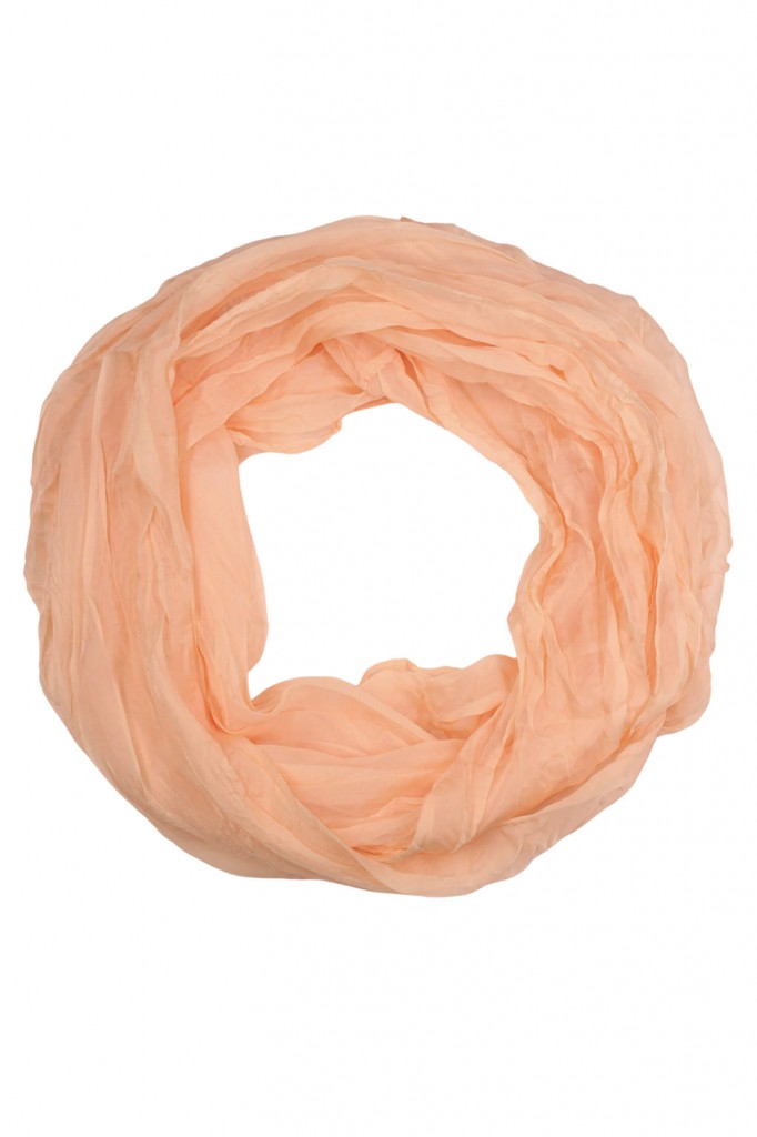 Ľahký jednofarebný dutý šál - Dotyk ľahkosti